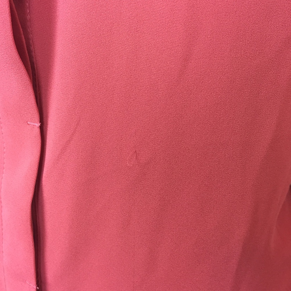 Ann Taylor Loft coral long sleeve top - Picture 4 of 6
